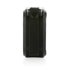 Vue Enceinte 3W solaire en plastique recyclé RCS Sunwave de couleur noir| Krokrodeal