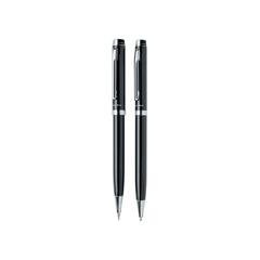 Vue Set stylos Luzern de couleur noir| Krokrodeal