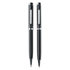 Vue Set stylos Luzern de couleur noir| Krokrodeal