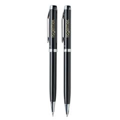 Vue Set stylos Luzern de couleur noir| Krokrodeal