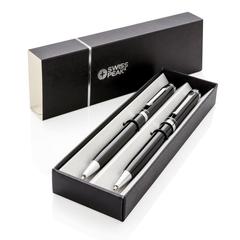 Vue Set stylos Luzern de couleur noir| Krokrodeal