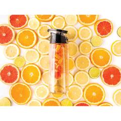 Vue Bouteille à infusion verrouillable de couleur gris| Krokrodeal