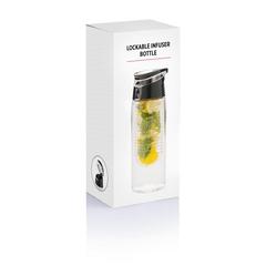 Vue Bouteille à infusion verrouillable de couleur gris| Krokrodeal