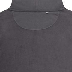 Vue Sweat à capuche en coton recyclé Iqoniq Jasper de couleur gris| Krokrodeal