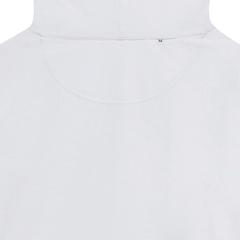 Vue Sweat à capuche en coton recyclé Iqoniq Jasper de couleur blanc| Krokrodeal
