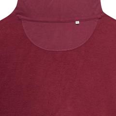 Vue Sweat à capuche en coton recyclé Iqoniq Jasper de couleur rouge| Krokrodeal