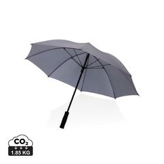 Vue Parapluie tempête 23" en rPET 190T Impact AWARE™ de couleur gris| Krokrodeal