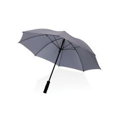 Vue Parapluie tempête 23" en rPET 190T Impact AWARE™ de couleur gris| Krokrodeal