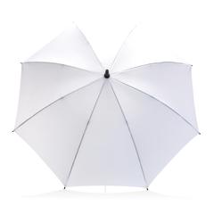 Vue Parapluie tempête 23" en rPET 190T Impact AWARE™ de couleur blanc| Krokrodeal