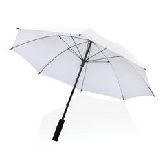 Vue Parapluie tempête 23" en rPET 190T Impact AWARE™ de couleur blanc| Krokrodeal