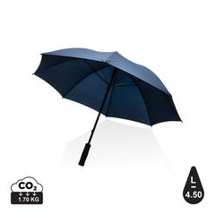 Vue Parapluie tempête 23" en rPET 190T Impact AWARE™ de couleur bleu| Krokrodeal