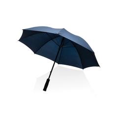 Vue Parapluie tempête 23" en rPET 190T Impact AWARE™ de couleur bleu| Krokrodeal