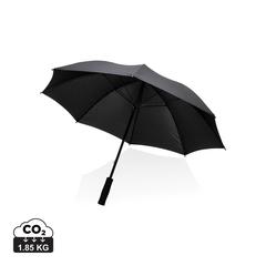 Vue Parapluie tempête 23" en rPET 190T Impact AWARE™ de couleur noir| Krokrodeal