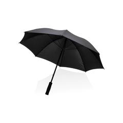 Vue Parapluie tempête 23" en rPET 190T Impact AWARE™ de couleur noir| Krokrodeal