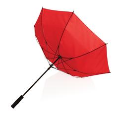 Vue Parapluie tempête 23" en rPET 190T Impact AWARE™ de couleur rouge| Krokrodeal