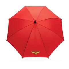 Vue Parapluie tempête 23" en rPET 190T Impact AWARE™ de couleur rouge| Krokrodeal