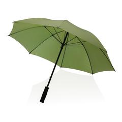 Vue Parapluie tempête 23" en rPET 190T Impact AWARE™ de couleur vert| Krokrodeal