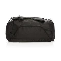 Vue Sac de sport et sac à dos Swiss Peak anti RFID de couleur noir| Krokrodeal