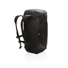 Vue Sac de sport et sac à dos Swiss Peak anti RFID de couleur noir| Krokrodeal