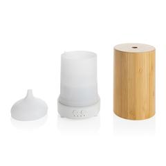Vue Diffuseur d'arôme RCS en plastique recyclé et bambou de couleur marron| Krokrodeal