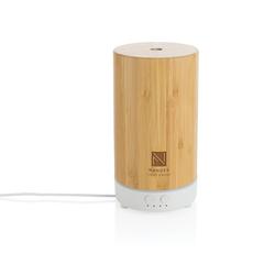 Vue Diffuseur d'arôme RCS en plastique recyclé et bambou de couleur marron| Krokrodeal