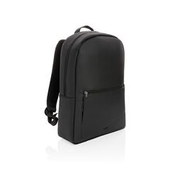 Vue Sac à dos pour ordinateur portable en PU Swiss Peak de couleur noir| Krokrodeal