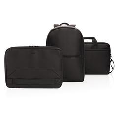 Vue Sac à dos pour ordinateur portable en PU Swiss Peak de couleur noir| Krokrodeal