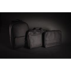 Vue Sac à dos pour ordinateur portable en PU Swiss Peak de couleur noir| Krokrodeal