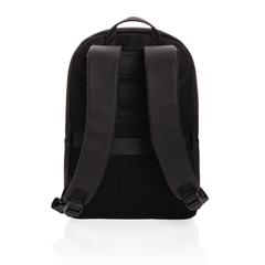 Vue Sac à dos pour ordinateur portable en PU Swiss Peak de couleur noir| Krokrodeal