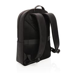 Vue Sac à dos pour ordinateur portable en PU Swiss Peak de couleur noir| Krokrodeal