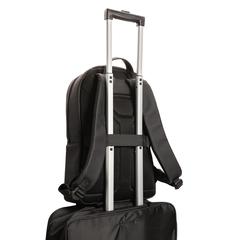 Vue Sac à dos pour ordinateur portable en PU Swiss Peak de couleur noir| Krokrodeal