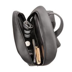 Vue Sac à dos pour ordinateur portable en PU Swiss Peak de couleur noir| Krokrodeal