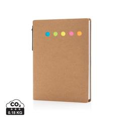 Carnet A6 de notes autocollantes avec stylo publicitaire pas cher