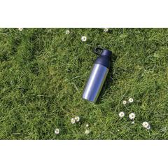 Vue Bouteille iso 540ml en acier inoxydable recyclée Flow RCS de couleur gris| Krokrodeal