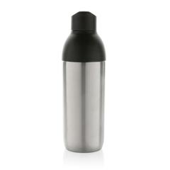 Vue Bouteille iso 540ml en acier inoxydable recyclée Flow RCS de couleur gris| Krokrodeal