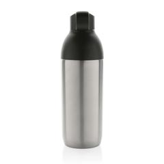 Vue Bouteille iso 540ml en acier inoxydable recyclée Flow RCS de couleur gris| Krokrodeal