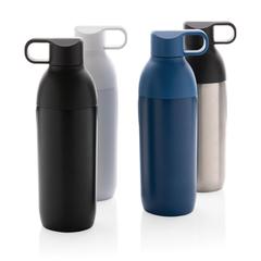 Vue Bouteille iso 540ml en acier inoxydable recyclée Flow RCS de couleur gris| Krokrodeal