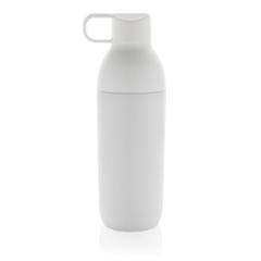 Vue Bouteille iso 540ml en acier inoxydable recyclée Flow RCS de couleur blanc| Krokrodeal