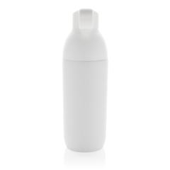 Vue Bouteille iso 540ml en acier inoxydable recyclée Flow RCS de couleur blanc| Krokrodeal