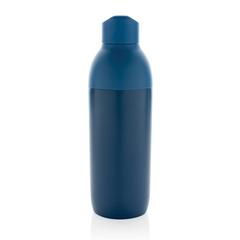 Vue Bouteille iso 540ml en acier inoxydable recyclée Flow RCS de couleur bleu| Krokrodeal