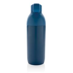 Vue Bouteille iso 540ml en acier inoxydable recyclée Flow RCS de couleur bleu| Krokrodeal