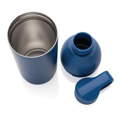 Vue Bouteille iso 540ml en acier inoxydable recyclée Flow RCS de couleur bleu| Krokrodeal