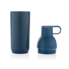 Vue Bouteille iso 540ml en acier inoxydable recyclée Flow RCS de couleur bleu| Krokrodeal