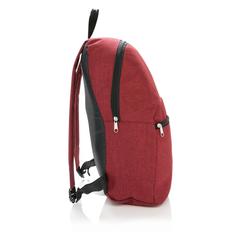 Vue Sac à dos double ton de couleur rouge| Krokrodeal