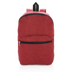 Vue Sac à dos double ton de couleur rouge| Krokrodeal