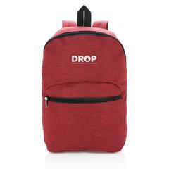Vue Sac à dos double ton de couleur rouge| Krokrodeal