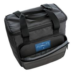Vue Sac isotherme Impact en rPET AWARE™ de couleur noir| Krokrodeal