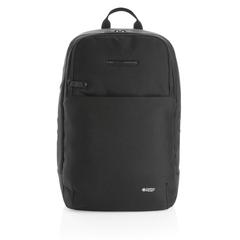 Vue Sac à dos pour ordinateur portable avec poche stérilisateur de couleur noir| Krokrodeal