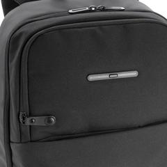 Vue Sac à dos pour ordinateur portable avec poche stérilisateur de couleur noir| Krokrodeal
