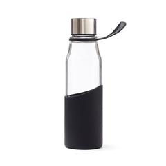 Vue VINGA Bouteille d'eau 550 ml en verre Lean de couleur noir| Krokrodeal